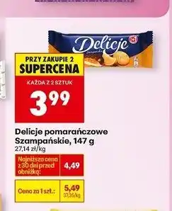 Biedronka Ciastka z galaretką pomarańczową Delicje Szampańskie oferta