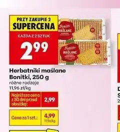Biedronka Herbatniki maślane Bonitki oferta