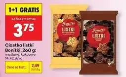 Biedronka Ciastka listki kakaowe Bonitki oferta