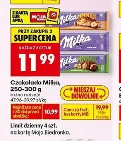 Biedronka Czekolada Milka Alpenmilch oferta
