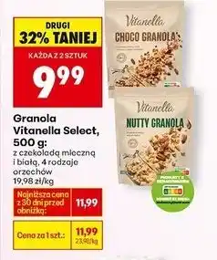 Biedronka Granola 4 rodzaje orzechów Vitanella oferta