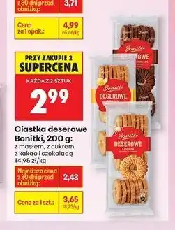 Biedronka Ciastka deserowe z kakao Bonitki oferta