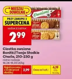 Biedronka Ciastka owsiane z kakao Twoje Słodkie Chwile oferta