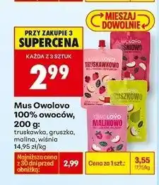 Biedronka Mus jabłkowo-wiśniowy Owolovo oferta