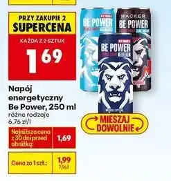 Biedronka Napój energetyczny hacker Be Power oferta