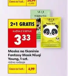 Biedronka Maseczka na tkaninie dzielny jeżyk Niuqi Fantasy Mask oferta