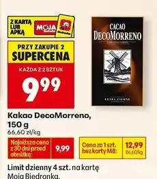Biedronka Kakao extra ciemne Decomorreno oferta