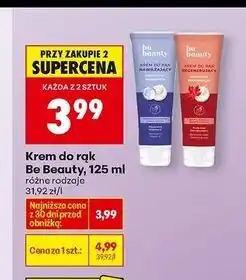 Biedronka Krem do rąk regenerujący Be Beauty oferta
