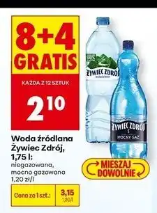 Biedronka Woda mocny gaz Żywiec Zdrój oferta