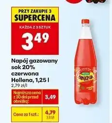 Biedronka Oranżada czerwona Hellena oferta