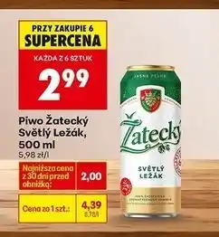 Biedronka Piwo Zatecky Svetly Lezak oferta