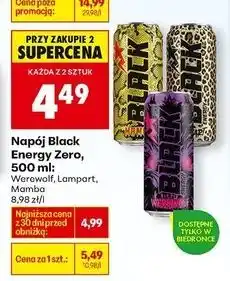 Biedronka Napój energetyczny mamba Black Energy oferta