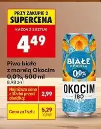 Biedronka Piwo Okocim Białe Z Morelą 0.0% oferta
