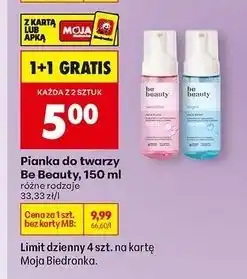 Biedronka Pianka do twarzy algae Be Beauty oferta