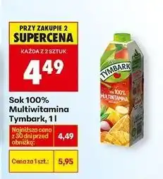 Biedronka Sok multiwitamina Tymbark oferta