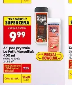 Biedronka Żel pod prysznic czerwona pomarańcza i szafran Le Petit Marseillais oferta