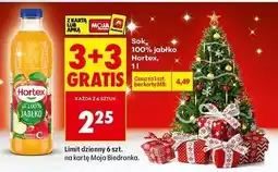 Biedronka Sok jabłkowy 100% Hortex oferta