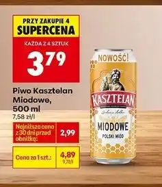 Biedronka Piwo Kasztelan Miodowe oferta