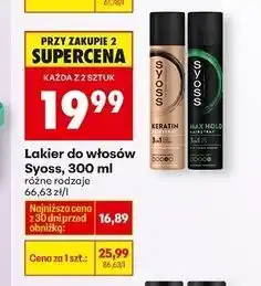 Biedronka Lakier do włosów Syoss Max Hold oferta