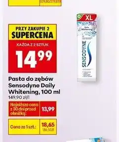 Biedronka Pasta do zębów Sensodyne Daily Whitening oferta