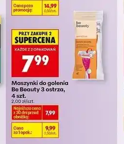 Biedronka Maszynka do golenia Be Beauty Sensitive 3 oferta