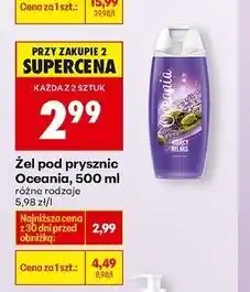 Biedronka Żel pod prysznic kojący relaks Oceania Essential oferta