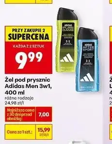 Biedronka Żel pod prysznic Adidas Men After Sport oferta