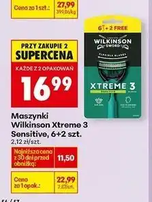 Biedronka Maszynka do golenia Wilkinson Xtreme 3 Sensitive oferta