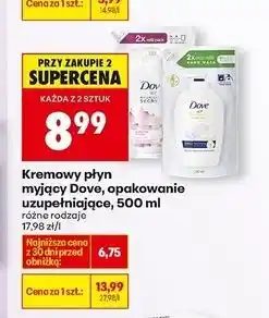 Biedronka Mydło w płynie - zapas Dove Deeply Nourishing oferta