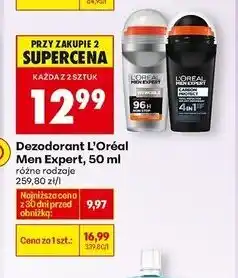 Biedronka Anti-perspirant 4 in 1 L'oreal Men Expert Carbon Protect oferta