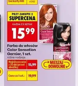 Biedronka Farba do włosów 1.1 szafir północy Garnier Color Sensation oferta