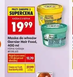 Biedronka Maska do włosów normalnych i suchych Garnier Fructis Aloe Hydra oferta