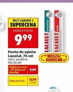 Biedronka Pasta do zębów Lacalut Sensitive oferta
