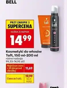 Biedronka Żel do włosów Taft Looks Maxx Power oferta