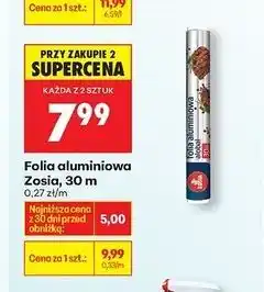 Biedronka Folia spożywcza 30 m Zosia Samosia oferta
