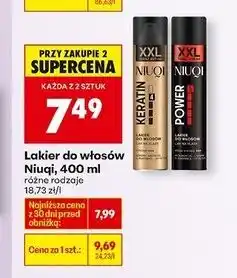 Biedronka Lakier do włosów power Niuqi oferta