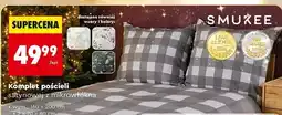 Biedronka Komplet pościeli satynowej z mikrowłókna 160 x 200 cm + 2 70 80 Smukee oferta