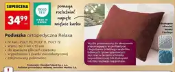 Biedronka Poduszka ortopedyczna relaxa 60 x 40 16 cm oferta