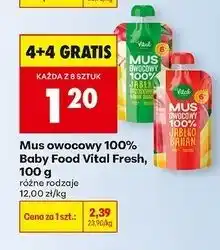 Biedronka Mus jabłko-banan Vital Fresh oferta