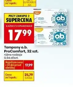 Biedronka Tampony normal O.b. Procomfort oferta