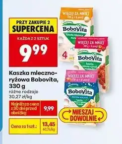 Biedronka Kaszka mleczno-ryżowa 3 owoce Bobovita Smaczna Kolacja oferta