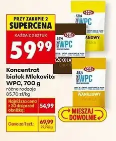 Biedronka Odżywka białkowa wpc 80 waniliowa Mlekovita Sba oferta