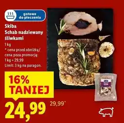 Lidl Schab wieprzowy nadziewany śliwką Skiba oferta