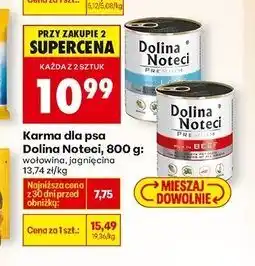 Biedronka Karma dla dorosłych psów bogata w wołowinę Dolina Noteci oferta