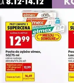 Biedronka Pasta do zębów junior Elmex oferta