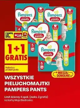 Biedronka Pieluchomajtki 5+ Pampers Pants oferta