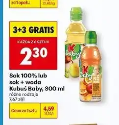 Biedronka Nektar jabłko-gruszka Kubuś Baby oferta