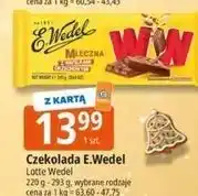 E.Leclerc Czekolada mleczna z wafelkami orzechowymi E. Wedel Ww oferta