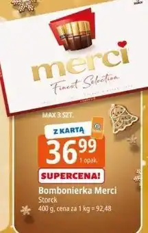 E.Leclerc Bombonierka czerwona Storck Merci oferta