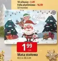 E.Leclerc Mata stołowa świąteczna 43.5 x 28.5 cm oferta